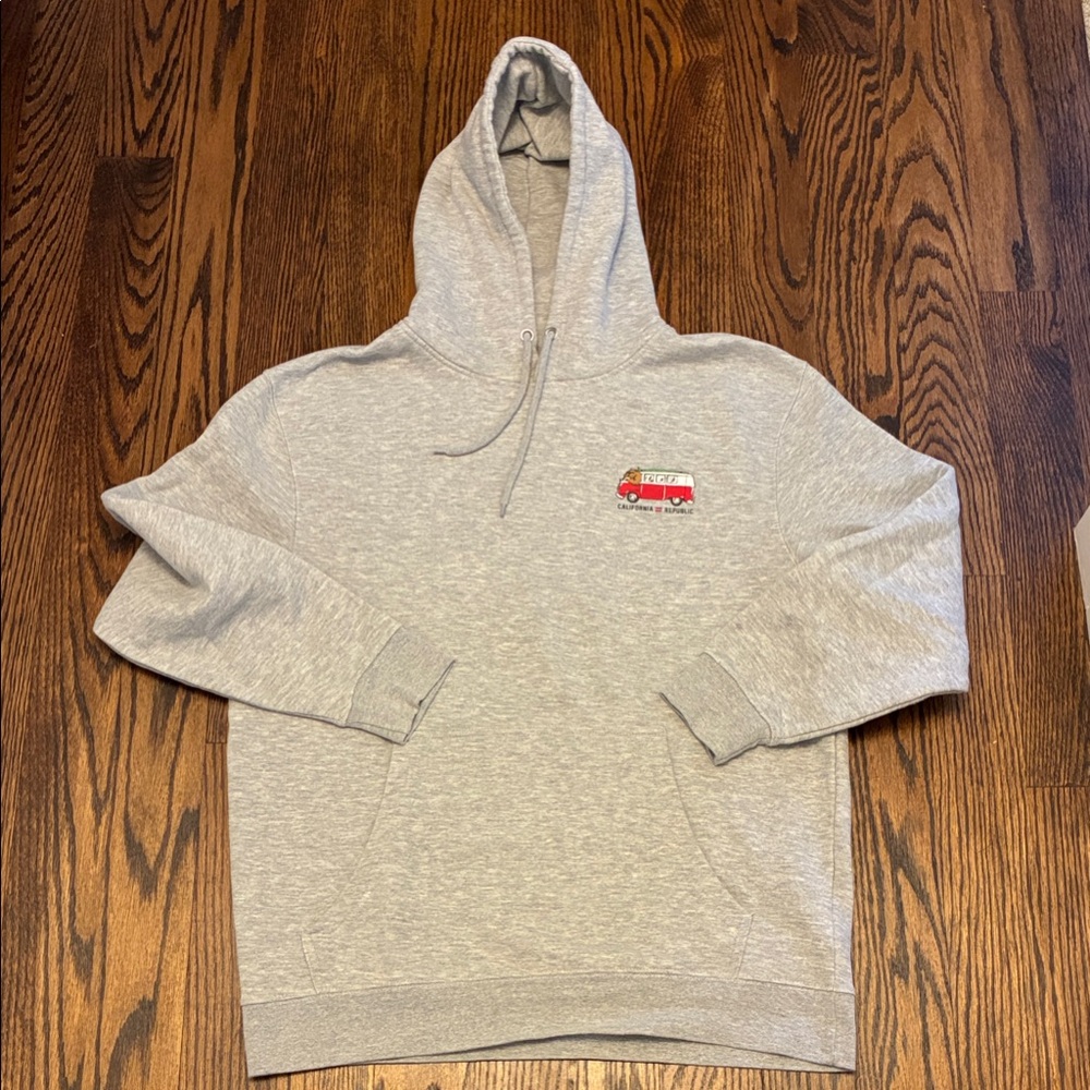 Billabong California Republic Heather Gray Hoodie, great condition, size Large